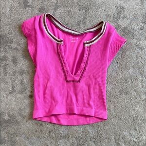 Pink Crop Top